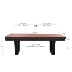Table de billard convertible 230 cm